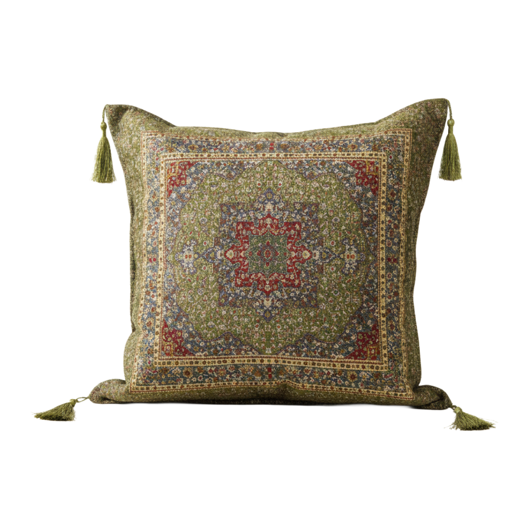 Ceramic Cushion Cover (Green) | CC22