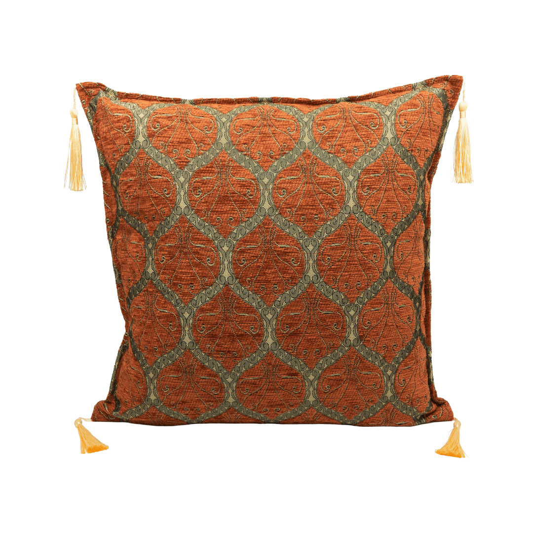 Geometric Cushion Cover (Terracotta) | CC11